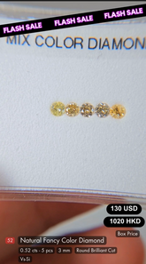 Natural Fancy Color Diamond Deal (0.52 cts)